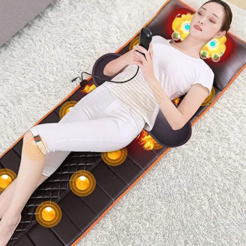 LYFDPN Tapis de Massage Chauffant, Coussin Chauffant, Matelas de Massage Complet du Corps, Housse de siège de Massage Intelligente pour soulager Les douleurs lombaires aux Jambes