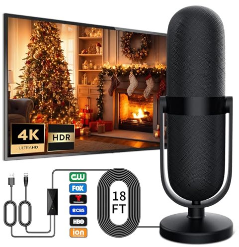 Indoor TV Aerial,560+ Miles Range TV aerial Indoor