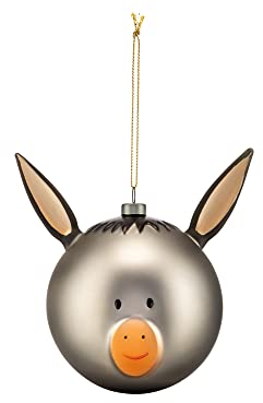 Alessi Pallina per Albero di Natale, Asinello, Set da 4