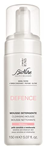 Bionike Defence - Mousse Detergente Viso per Pelli Sensibili e Intolleranti, Azione Delicata, Rimuove il Trucco e Lenisce la Secchezza, Dona Morbidezza e Freschezza, 150 ml