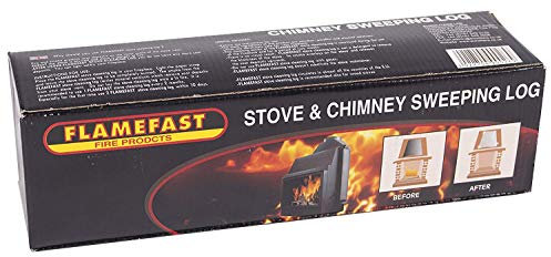 Flamefast Stove & Chimney Sweeping Log Helps to Remove Creosote, Soot and Tar Deposits (1 x Log)