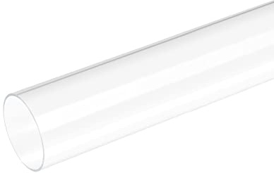 DMiotech 8 Tubo Acrilico Trasparente Rigido per Acquario, Idraulico, Illuminazione, Artigianato, 41mm x 45mm x 200mm, 1 Pz