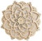 Hopbucan LED Night Light Modern Wall Decor with USB Ports Elegant Wooden Mandala Hanging MDF Panels Lamp Decoration