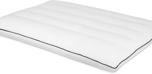 MINUPWELL Ultra Flat Pillows for Sleeping Thin,Black
