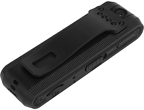 Mini Telecamera per il Corpo, Indossabile HD 1080P con Clip Sportiva Anti-Vibrazione, Piccola Telecamera di Sicurezza per Ciclismo e Casa