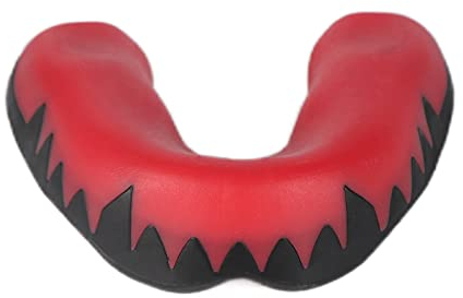 Verdant Touch Athletic Mundschutz Sport Mundschutz Silikon Athletic Dental Guard für Lacrosse Hockey Boxen, Rot Schwarz