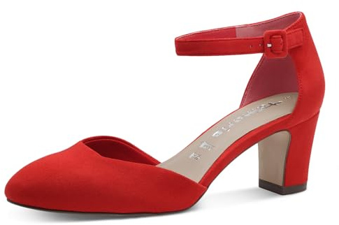 Tamaris Escarpins 1-24412-41 pour Femme, Rouge, 38 EU, Rouge, 38 EU