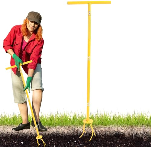 Motoazada manual, herramientas manuales de jardinería, azada de jardín desmontable, cultivador giratorio con cultivador giratorio, herramienta de jardinería diseñada para trabajar eficientemente el