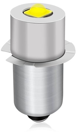 Tupolife P13.5S 3V LED Taschenlampenbirne Notarbeitslichtlampe, DC 3V 0.2W Weiß Birne für DC Typ 2-Sektion LED Maglite Taschenlampen, 1 Stück