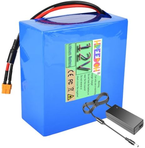 FREEDOH 12,8V LiFePO4-batteri 6Ah 12Ah 18Ah 24Ah 30Ah 36Ah 42Ah 48Ah 54Ah litiumjärnfosfatbatteri för 0-700W motor med laddare