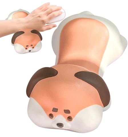 Tierform Handgelenkstissen, ergonomische Handgelenksruhe für Tastatur, für Mauscomputerarmruhe, mit komfortables Design für Office Gamer -Reisebett