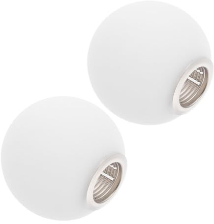 INOOMP Pantalla de Lámpara Pequeña Esmerilada white 2 Piezas 60 MM para Luminarias de Pared y Techo Base G9
