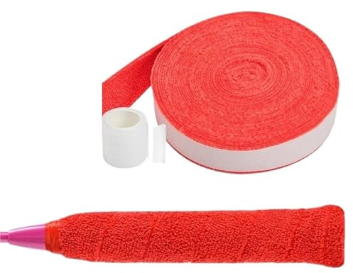 CIGPKLO greppband tennisracket 1 set 5 m/10 m handduk lim grepp badminton tennis racket greppband antihalk svett