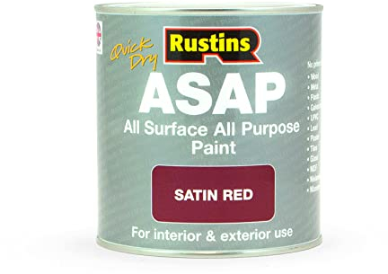 RUSTINS ASAP Paint Red, 1 L (Pack of 1)