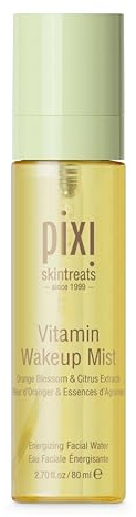 Pixi Vitamin-C Wakeup Mist | Helps Cool, Refresh, and Wake Up Skin | Adds Hydration | Boosting Treatment Toner | 2.7 fl oz / 80ml