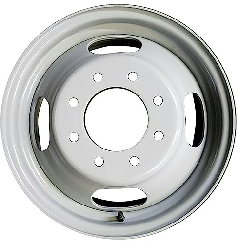 New Single 16 16x6.5 Inch Dually Steel Wheel for 2001-2025 Chevy Express GMC SAVANA SIERRA SILVERADO 3500 | OEM Design Replacement Rim | GRAY Finish | Direct Fit - OE Stock Specs | 5125