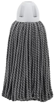 MAYA Fregona 100% Microfibra Atomic. Extra Absorbente. Limpieza Eficiente y Duradera para Superficies Lisas. Rosca Universal. Color Gris