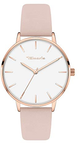 Tamaris Damen Analog Quarz Uhr mit Leder Armband TT-0006-LQ