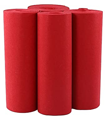 Gangläufer für Hochzeiten – 10 m, 20 m, 30 m, 50 m, Event-Gehweg-Teppich, rote Runway-Teppich-Matte, 2 mm rutschfeste Teppiche, Flur-Teppichrolle für Weihnachtsfeier-Dekorationen, Outdoor-Accessoire (