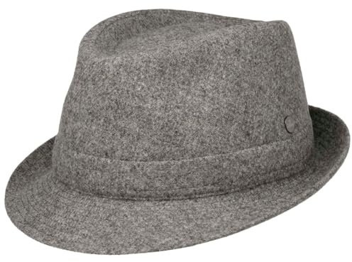 LIERYS Shetland Wool Cappello Trilby Prodotto in Italia Uomo Autunno Inverno