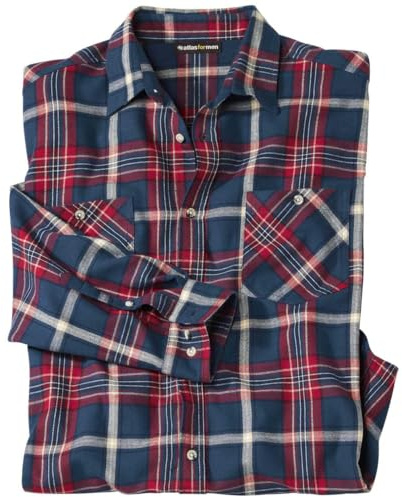 ATLAS FOR MEN - Camisa a Cuadros de Franela Cold Valley - 5XL