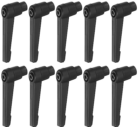 QUARKZMAN 10uds Ajustable Sujeción Palanca Manijas M6 Hembra Rosca Negro