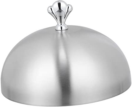 MAGICLULU Edelstahl-steakabdeckung Runde Geschirrabdeckung Küche Bedarf Lebensmittel Abdeckung Schützende Ölfeste Cover Für Speisen