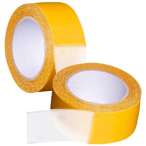 DIYEAH 2 Nastro Biadesivo Per Tappeti e Decorazioni Da Adesivo Forte Per Moquette e Artigianato Facile Da Usare e Trasportare Per Interni Ed Esterni