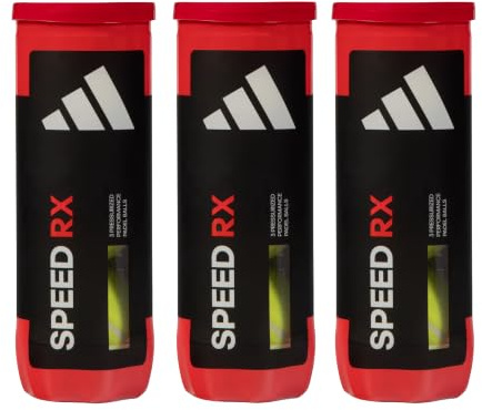 adidas Speed RX Padel Balls 3 Tubes of 3 (9 Balls) | Padel Balls