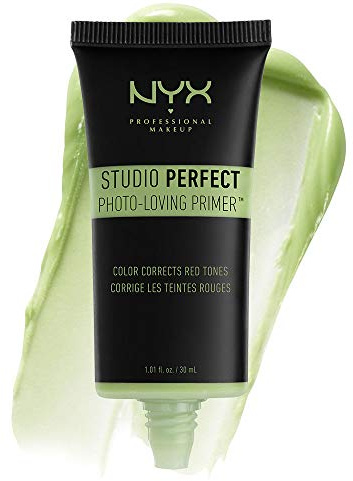 NYX PROFESSIONAL MAKEUP Studio Perfect Primer, Vegan Face Primer - Green (Color-Correcting)