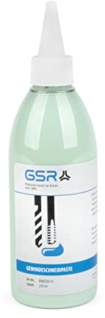 GSR PROFI Bohr- und Schneidöl-Paste, Schmiermittel 250ml, Bohröl Schneidöl, Universalschmiermittel für Bohr- und Schneid-Werkzeug, Zubehör für Gewindeschneider Set, Kühlschmierstoff