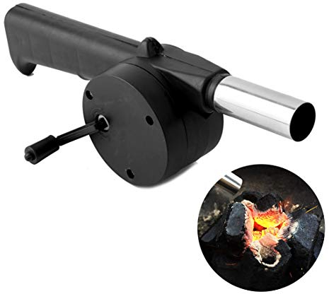 Soplador De Aire Para Barbacoa Ventilador Manual BBQ Bellows Hand Crank Outdoor Cooking Fan Air Blower