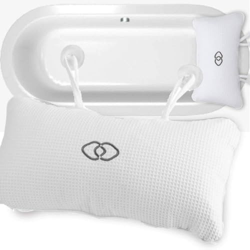 Cuscino da bagno antiscivolo per vasca da bagno, Cuscino da bagno per vasca da bagno antiscivolo Cuscino per vasca da bagno con ventose Supporto per collo può Supportare la Testa,Il Collo,la Schiena