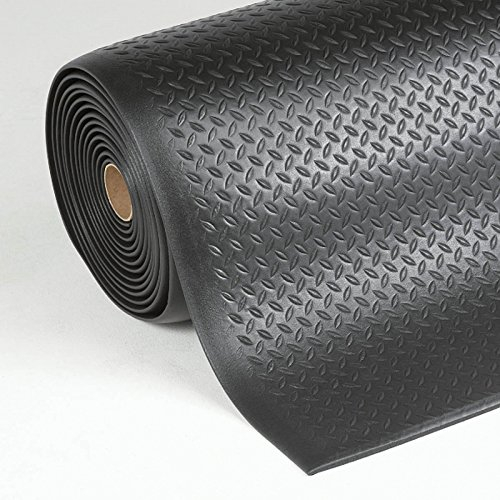 Floordirekt Anti-Ermüdungsmatte Dyna-Protect Diamond - 90 x 350 cm, Schwarz - Robuste Arbeitsplatzmatte - Entlastet die Gelenke für mehr Komfort beim Stehen