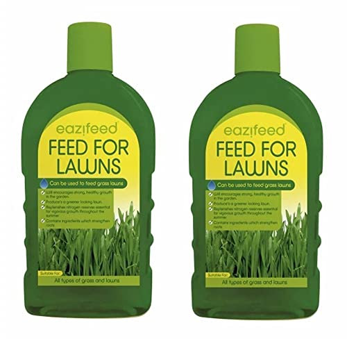 2x Feed for Lawns Food Source for All Types of lawns and Grass, Promotes Thicker, Greener & Healthier looking lawns