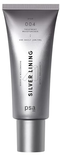 PSA - SILVER LINING Dioic & Willowherb Clarifying Cream | Zinc, Vitamin C, Tamanu | Suitable For All Skin Types (50 ml | 1.7 oz)
