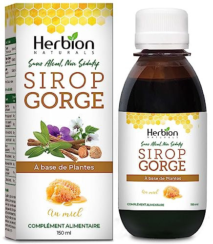 Herbion Naturals Sciroppo per la Tosse con Miele El Jarabe Para La Tos Con Naturalmente Gustoso Lenisce la Gola, Verde, Miele, 150 ml