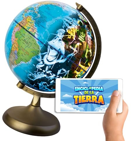 Big Minds - Globe Terrestre Interactif En Espagnol | Globe Terrestre Lumineux Avec Application | Mappemonde Mode Nuit Et Jour | Cadeau Garçon 8 Ans