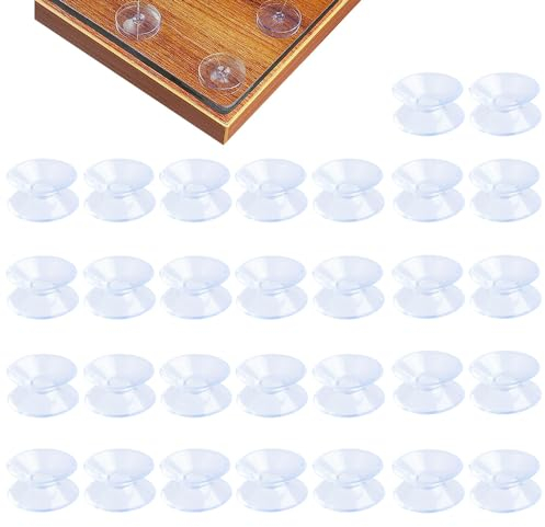 Vikrami lighting 30pcs Suction Cups, Double Sided Suction Cups, Suction Pads, Window Suckers for Glass, Suckers for Glass Table Top for Windows,Tiles,Car Decoration,Kitchen,Bathroom(20 mm)