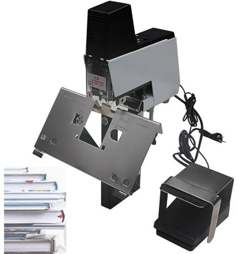 106 Automatische Bindemaschine, Elektrischer Sattelhefter, Dicke 2–30 Blatt, Einstellbare Dicke 100 Mm, 1–9 Intensitätsstufen Einstellbar, Mit Pedal, Für Büro, Schwere Buchbindung