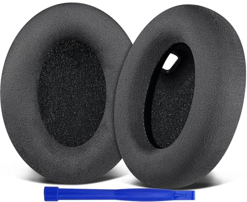 SOULWIT Mikrosuede Ersatz Ohrpolster für Sony WH-1000XM4 (WH1000XM4) Over-Ear Kopfhörer, Polster mit Geräuschisolierendem Schaumstoff, zusätzliche Dicke, ohne Beeinträchtigung des Sensors
