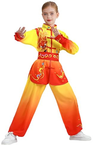 Mufeng Wushu traditionell barnpojke flicka uniform Tai Chi kampsport outfit kung fu kinesisk festival