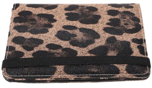 HOMSFOU Custodia Passaporto da Viaggio in Pu con Stampa Leopardata Elegante, Protezione Rfid, Multi Scomparti per Carte, Facile da Trasportare e Organizzare Biglietti, Unisex