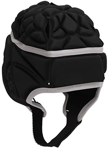 Baxnore Casque de Football Antichoc EVA, Protection Contre Les collisions, Casque de Football pour Enfants et Adolescents (Noire)