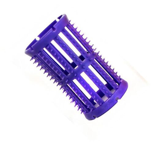 SKELOX Plastic Hair Rollers/Curlers 12 x 36mm Lilac + Free Pins!