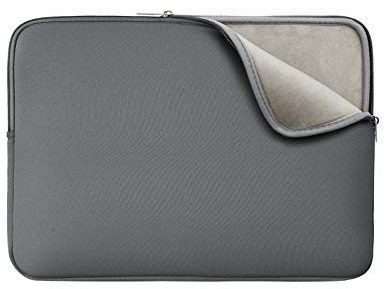 RAINYEAR 14 Pollici Laptop Sleeve Custodia Protettiva Fluffy Fodera Imbottita Borsa Compatibile con 15 Pollici Macbook Air M2 M3 M4, 14 Pollici Computer Notebook Ultrabook Chromebook, Grigio