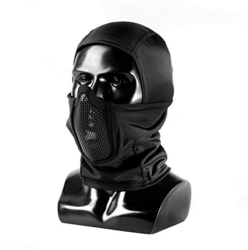 OneTigris Balaclava Mesh Gesichtsschutz Taktische Sturmhaube Ninja Style Vollgesichtsmaske für Airsoft
