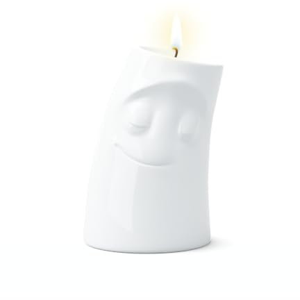 FIFTYEIGHT PRODUCTS/Tassen/Kerzenschmusie „Verschmust (großer Kerzenhalter, weiß, Made in Germany)