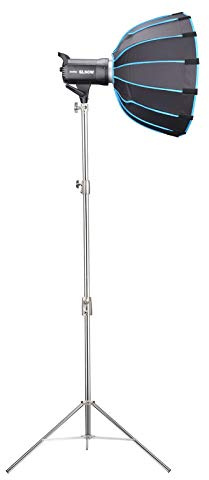 Godox SL-60W Kit with Softbox and 2.8M Stainless Steel Light Stand LED Video Light 5600K Studio Continuous Lamp Bowens Mount Wirelessly Adjust Photo Lights for YouTube, Wedding, Outdoor Shooting