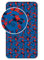 Marvel Comic Gifts Spiderman-Spannbetttuch, Einzelbett, Blau / Rot